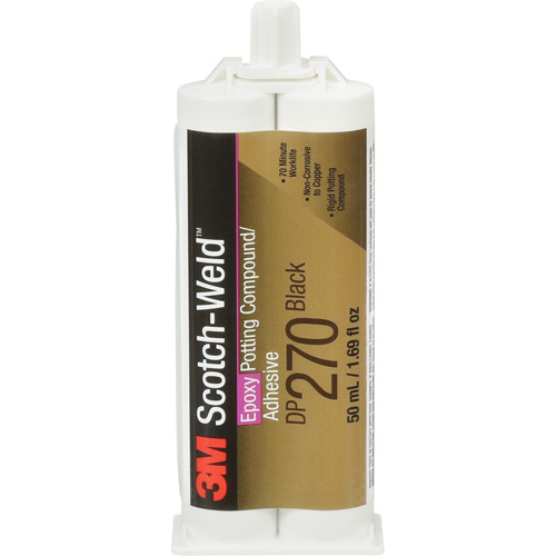 Mat&eacute;riau d'enrobement Scotch-Weld, 1,7 liq. oz., Cartouche double, Deux composants, Noir Cam Industrial