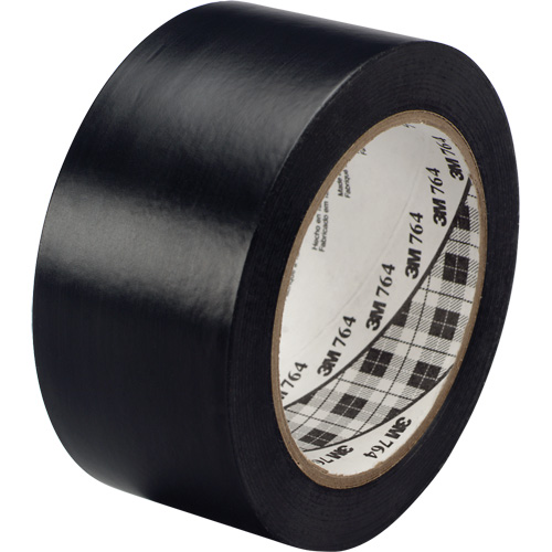 Ruban en vinyle pour travaux g&eacute;n&eacute;raux 764, 25,4 mm (1") la x 32,9 m (108') lo, 5 mils, Noir Cam Industrial