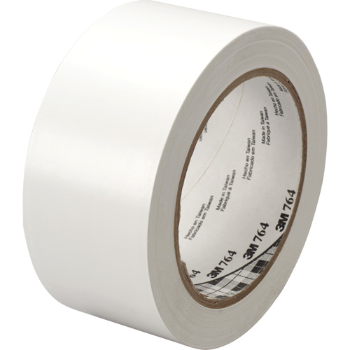Ruban en vinyle pour travaux g&eacute;n&eacute;raux 764, 25,4 mm (1") la x 32,9 m (108') lo, 5 mils, Blanc Cam Industrial