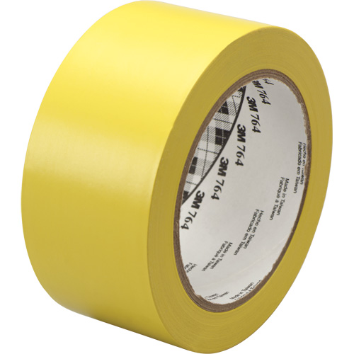 764 General-Purpose Vinyl Tape, 1245 mm (49") W x 32.9 m (108') L, 5 mils, Yellow Cam Industrial