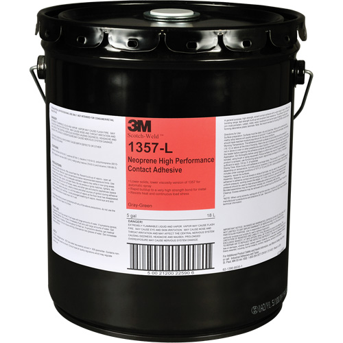 Neoprene High-Performance Contact Adhesive, Drum, 5 gal., Green Cam Industrial