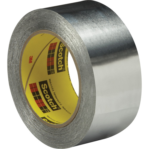 High-Temperature Aluminum Foil Tape, 2 mils Thick, 51 mm (2") x 55 m (180') Cam Industrial