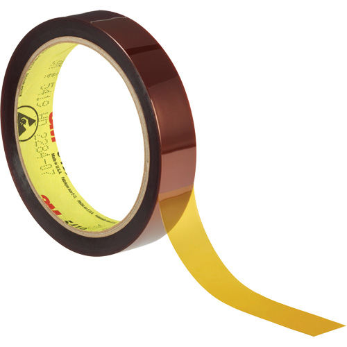 Low-Static Polyimide Film Tape  5419, 19 mm (3/4") x 33 m (108'), Brown Cam Industrial