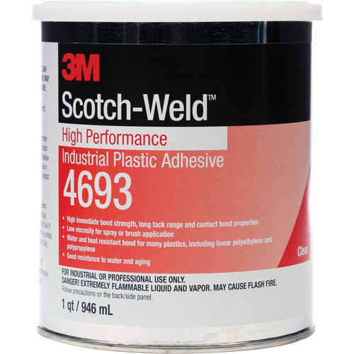 Adh&eacute;sif industriel haute performance pour le plastique Scotch-Weld Cam Industrial
