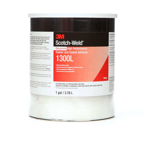 High-Performance Rubber & Gasket Adhesive, Gallon, Yellow Cam Industrial