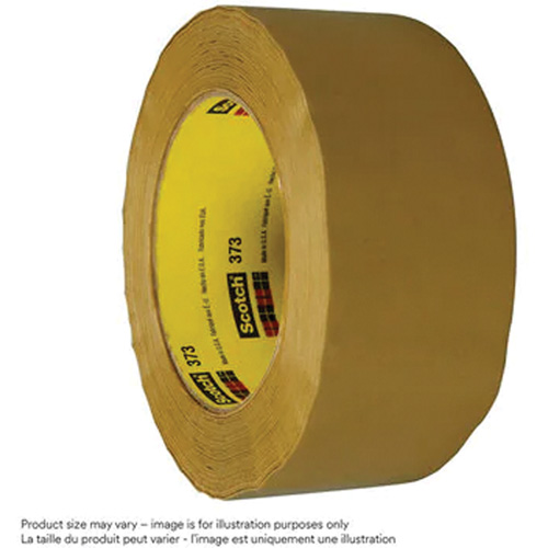 Scotch&reg; Box Sealing Tape 373, Hot Melt Adhesive, 2.5 mils, 72 mm (3") x 50 m (164') Cam Industrial