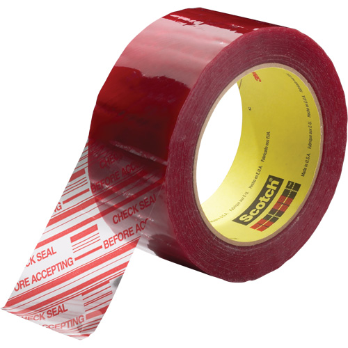 Ruban d'emballage avec message de s&eacute;curit&eacute; Scotch 3779, Adh&eacute;sif Acrylique, 1,8 mils, 48 mm (2") x 100 m (328') Cam Industrial