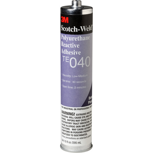 Scotch-Weld PUR Adhesive, 10 oz., Cartridge, Clear Cam Industrial