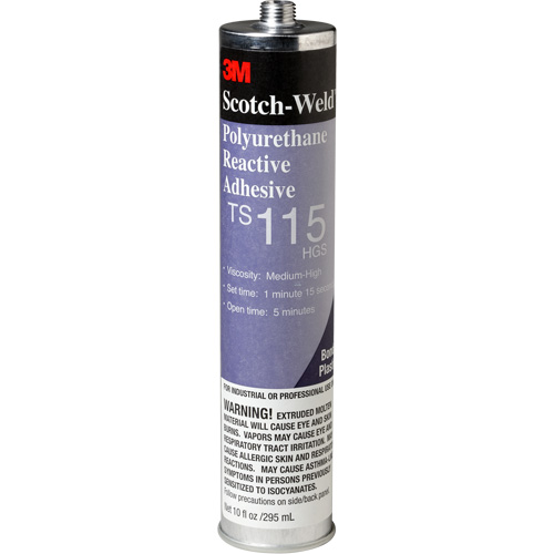 Scotch-Weld PUR Adhesive, 10 oz., Cartridge, Clear Cam Industrial