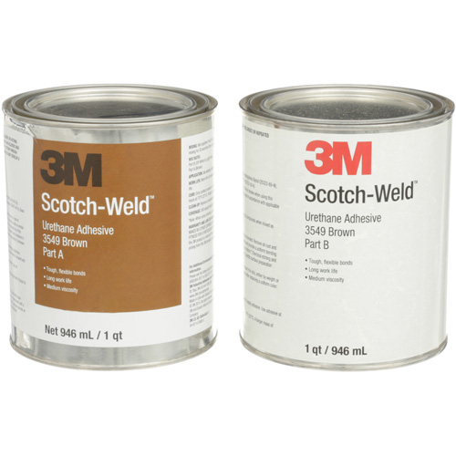 Scotch-Weld Urethane Adhesive 3549, 64 fl. oz., Can, Brown Cam Industrial