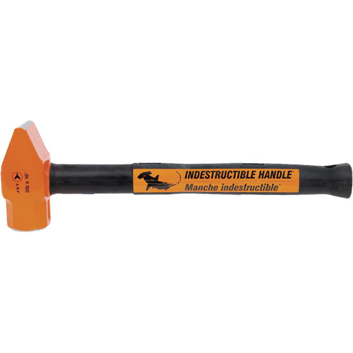UCP-316 Marteau &agrave; panne droite &agrave; manche indestructible pour usage tr&egrave;s intensif, Poids de la t&ecirc;te 3 lb, Face Ordinaire, Prise Acier plein Cam Industrial