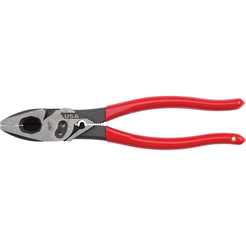 Lineman's Dipped Grip Pliers with Crimper & Bolt Cutter Cam Industrial
