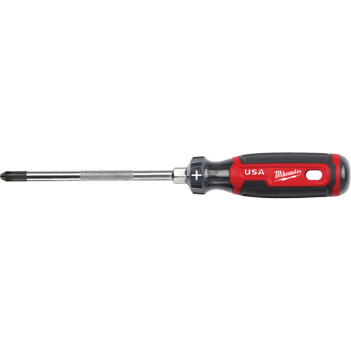 Phillips Screwdriver, #3 Tip, Round, 279 mm L, Cushion Grip Handle Cam Industrial