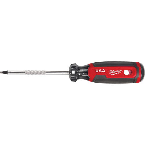 Square Screwdriver, #2 Tip, Round, 211 mm L, Cushion Grip Handle Cam Industrial
