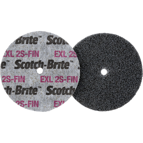 Meule homog&egrave;ne Scotch-Brite EXL, 3" x 1/2", Arbre de 1/4" Cam Industrial
