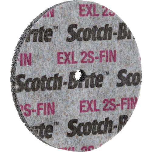 Meule homog&egrave;ne Scotch-Brite EXL, 3" x 1/2", Arbre de 1/4" Cam Industrial