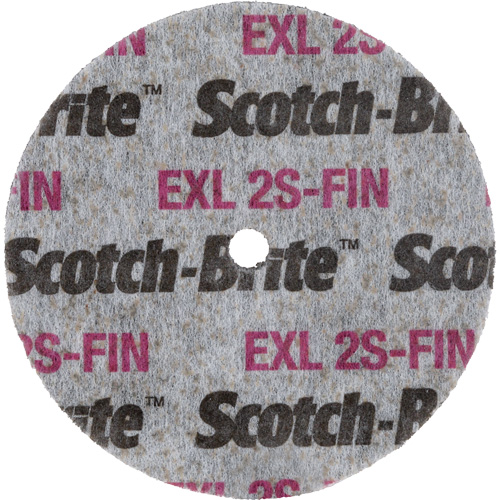 Meule homog&egrave;ne Scotch-Brite EXL, 3" x 1/2", Arbre de 1/4" Cam Industrial