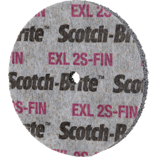 Meule homog&egrave;ne Scotch-Brite EXL, 3" x 1/2", Arbre de 1/4" Cam Industrial