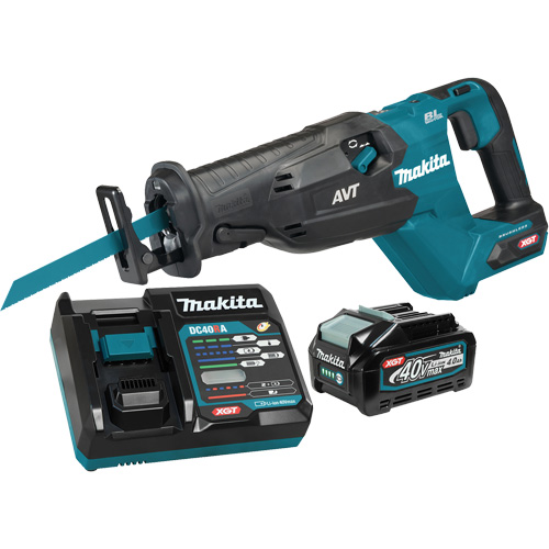 XGT Brushless Cordless Reciprocating Saw, 40 V, Lithium-Ion Battery, 0-3000 SPM Cam Industrial
