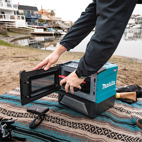 40V Max XGT Cordless Microwave Oven (Tool Only), 350 W/500 W, Black/Blue Cam Industrial