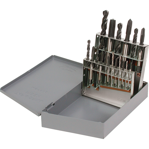 Jeu de forets & tarauds Blue Wizard, 18 morceaux Cam Industrial