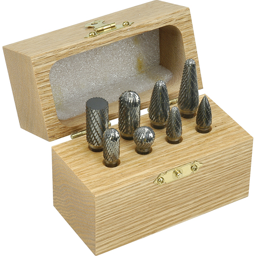 Double Cut Carbide Burr Set, 8 Pieces Cam Industrial