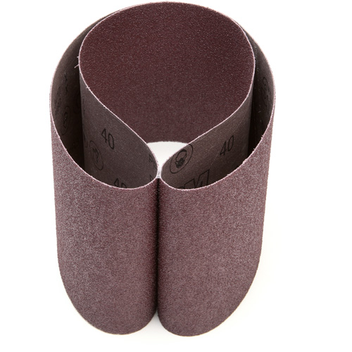 Courroie abrasive en toile 341D, 6" la x 48" lo, Oxyde d'aluminium, Grain 40 Cam Industrial