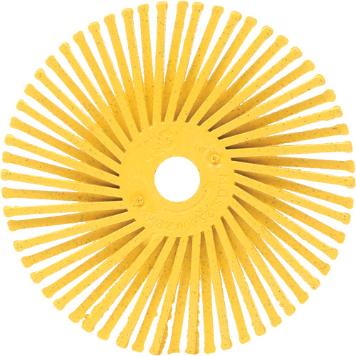 Scotch-Brite Radial Bristle Discs, Ceramic, 80 Grit, 3" Dia. Cam Industrial