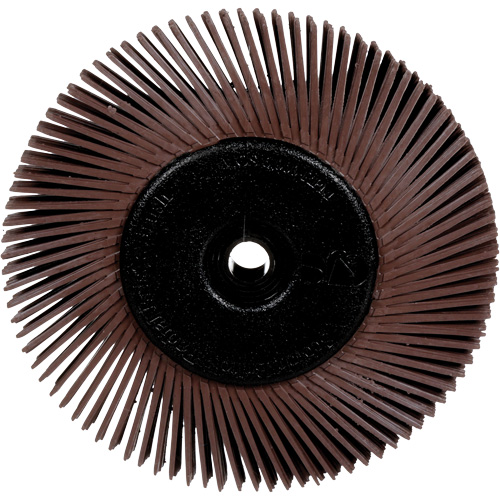 Radial Bristle Brushes for Bench Grinders, 36X Grit, 6" Dia. Cam Industrial
