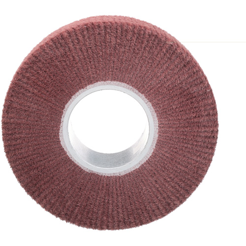 Brosse &agrave; lamelle de finition Scotch-Brite, Oxyde d'aluminium, Grain Tr&egrave;s fin, 8" x 2" x 3" Cam Industrial