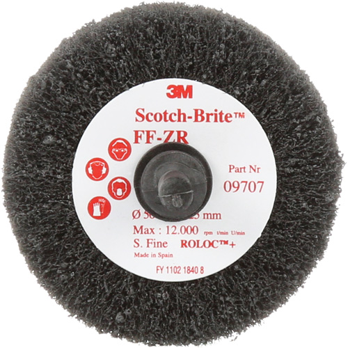 Brosse &agrave; lamelles pour la coupe et le polissage Scotch-Brite, Oxyde d'aluminium, Grain Fin, 2" x 1" x 1/4" Cam Industrial