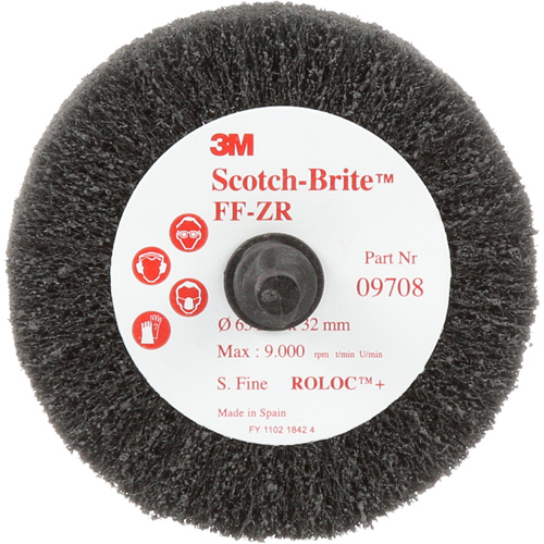 Scotch-Brite Cut & Polish Flap Brush, Aluminum Oxide, Fine Grit, 2-1/2" x 1-1/4" x 1/4" Cam Industrial