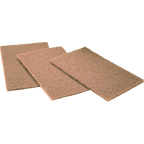 Scotch-Brite Hand Pads, Aluminum Oxide, 6" x 9", Coarse Grit Cam Industrial