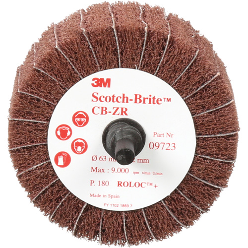 Disque combin&eacute; Scotch-Brite, 2-1/2" dia., Grain 180, Oxyde d'aluminium Cam Industrial