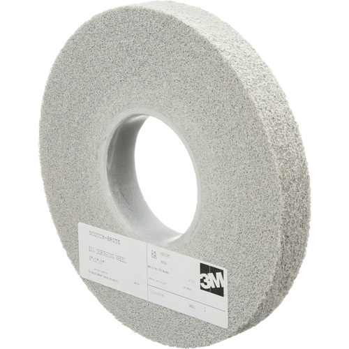 Scotch-Brite EXL Deburring Wheels, 8" x 1", 3" Arbor, Aluminum Oxide Cam Industrial