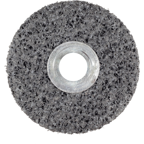 Roue unitaris&eacute; CS-UW Clean & Strip Scotch-Brite, 6" x 1", Arbre de 5/8", Grain de Extra grossier, Carbure de silicium Cam Industrial