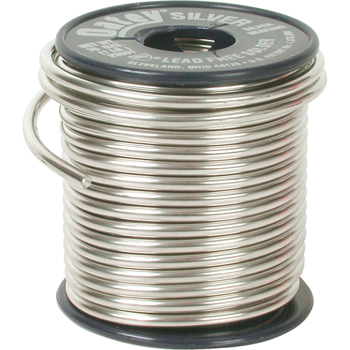 M&eacute;tal d'apport pour plomberie, Sans plomb, 60-100 % d'&eacute;tain 1-5 % de bismuth 1-5 % de cuivre 1-5 % d'argent, &acirc;me Plein, dia. 0,117" Cam Industrial
