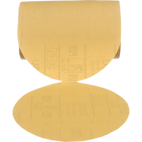Stikit Gold Disc Roll, 6" Dia., P320 Grit, Aluminum Oxide Cam Industrial