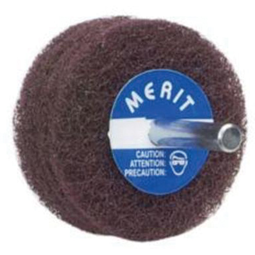 Abrasotex Non-Woven Disc Wheel, 4" Dia., Fine Grit, Aluminum Oxide Cam Industrial