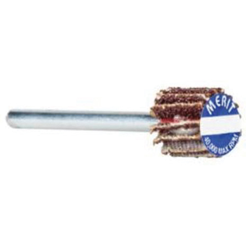 High Performance Micro-Mini Flap Wheel, Aluminum Oxide, 80 Grit, 3/4" x 1/2" x 1/8" Cam Industrial