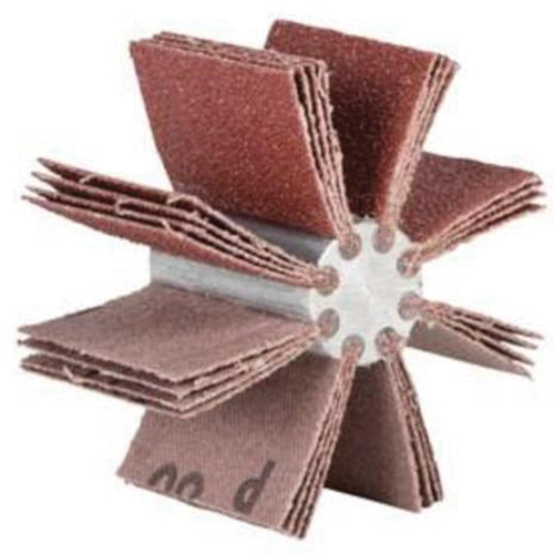 Plain Flap B-815 Bore Polisher, Aluminum Oxide, 80 Grit, 3-3/4" x 1-1/2" Cam Industrial