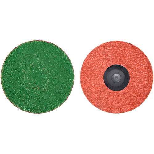 Disque de toile &agrave; changement rapide Zirc Plus, 3" dia., Grain 120, Alumine de zirconium Cam Industrial