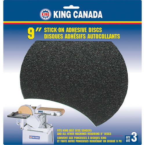 Wood Sanding Disc, 9" Dia., 60 Grit Cam Industrial