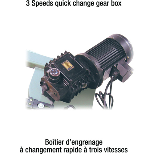 Scies &agrave; ruban pour le m&eacute;tal avec Geardrive, Horizontal/Vertical, Capacit&eacute; de coupe Rond 7" et 7" x 12" rectangulaire Cam Industrial