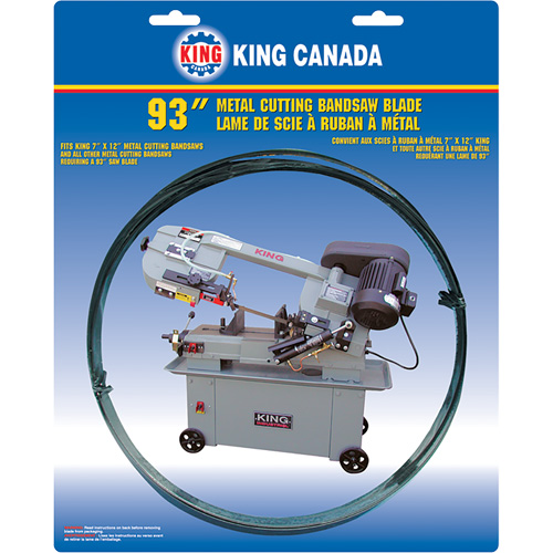 Lame de scie &agrave; ruban pour usage g&eacute;n&eacute;ral, Bim&eacute;tal, 93" lo x 3/4" la x &eacute;paisseur 0,032", 6-10 dents par pouce Cam Industrial