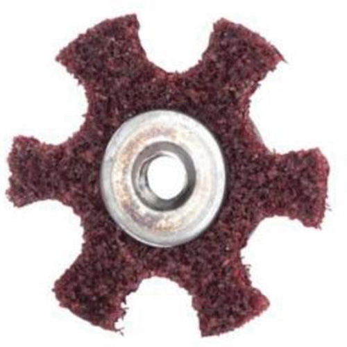 Abrasotex Surface Preparation Star, 3" Dia., Medium Grit, Aluminum Oxide Cam Industrial
