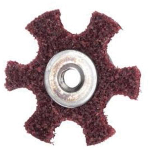 Abrasotex Surface Preparation Star, 2" Dia., Medium Grit, Aluminum Oxide Cam Industrial