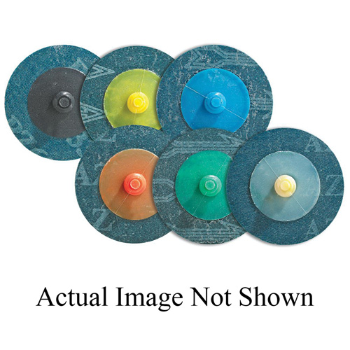 TWIST TOPCUT Sanding Disc, 2" Dia., 36 Grit, Zirconium Cam Industrial