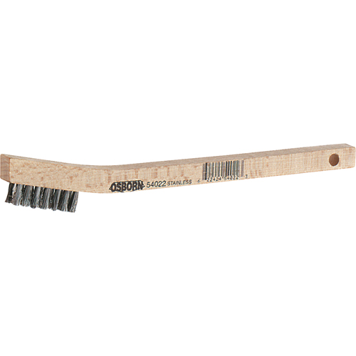 Small Cleaning Scratch Brushes, Stainless Steel, 3 x 7 Wire Rows, 7-3/4" Long Cam Industrial
