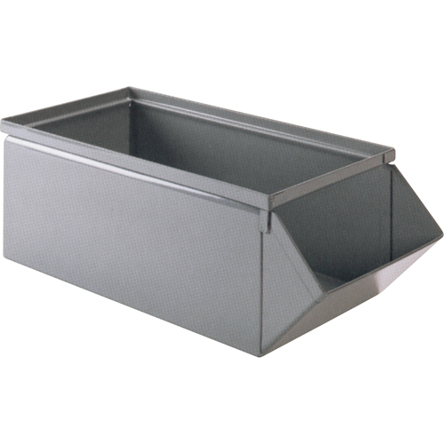 Bac en acier, Cap. 100 lb, 15" la x 24" p x 11" h, Bleu Cam Industrial